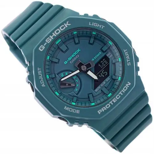 Damski Zegarek Casio GMA-S2100GA-3AER G-shock Zielony Stoper Timer Alarm