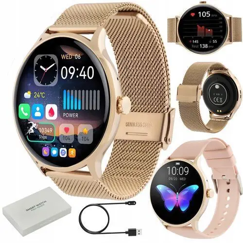 Damski Zegarek Smartwatch Rozmowy Pl Asystent Google Luxurious Edition