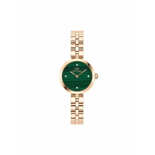 Daniel wellington zegarek elan lumine malachite dzłoty