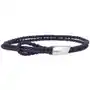 Crossroads bracelet leather 20 cm black/brown Davidoff Sklep