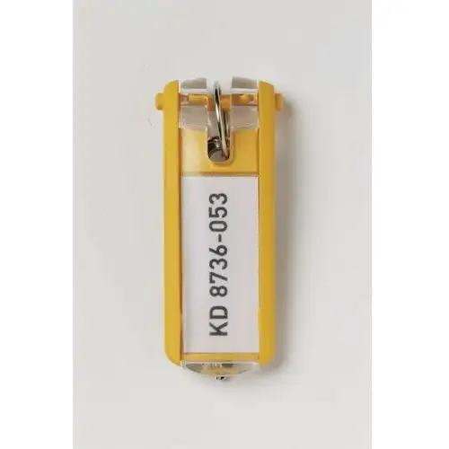 Durable Key clip breloczek do kluczy, 12 szt., żółty