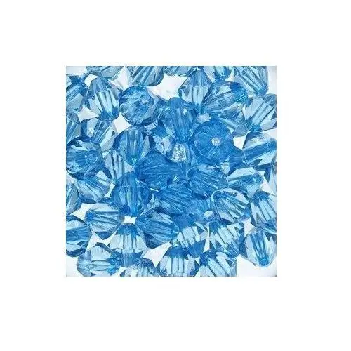 Korale okrągłe szlifowane 10 mm ( 13szt ) Błękitne, kolor niebieski
