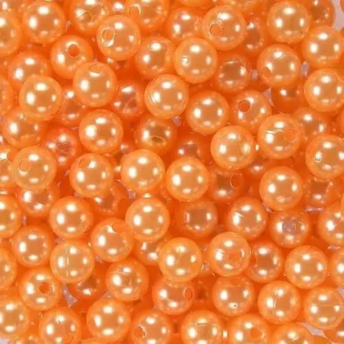 Dystrybutor kufer Koraliki perłowe 10 mm (10szt) pomarańczowy
