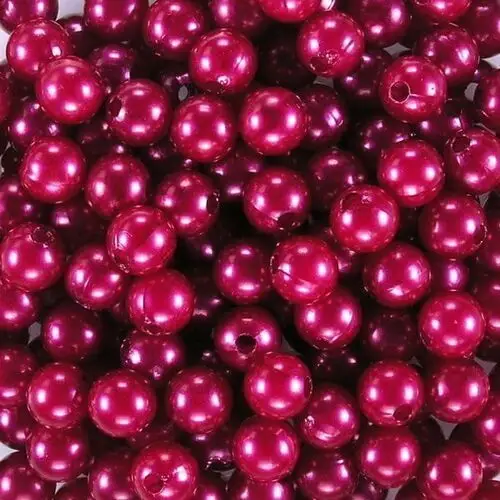 Dystrybutor kufer Koraliki perłowe 14 mm (4szt) czerwony