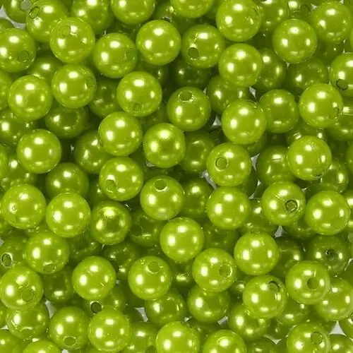 Koraliki perłowe 14 mm (4szt) pistacja Dystrybutor kufer