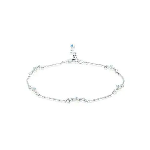 Elli Elli Anklet Damska bransoletka na kostkę z kryształami w srebrze 925 Sterling Silver schmuck 1.0 pieces