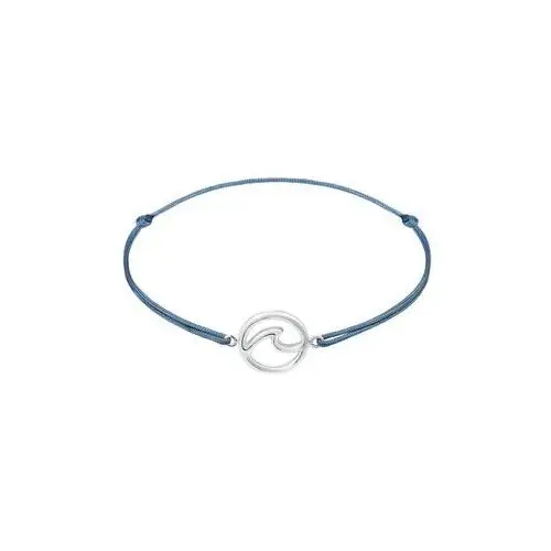 Elli elli bransoletka ladies wave beach maritime nylon blue trend w 925 sterling silver armband 1.0 pieces