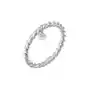 Damska obrączka skręcona wisiorek z perłą hodowlaną słodkowodną ze srebra próby 925 sterling silver ring 1.0 pieces Elli Sklep