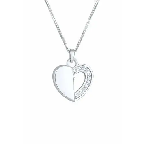 Elli DIAMONDS Naszyjnik Damski wisior serce Infinity Love z diamentem (0,06 ct.) srebro 925 Sterling Silver halskette 1.0 pieces