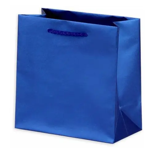 Europapier-impap Torebka prezentowa niebieska metalic, format cd 15,5 x 15,5 x 8 cm