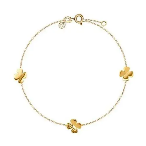 Bransoletka złota - kwiaty - flora Flora - biżuteria yes
