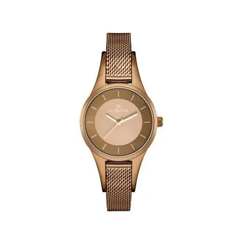 G. rossi Brązowy ekskluzywny zegarek damski na bransolecie