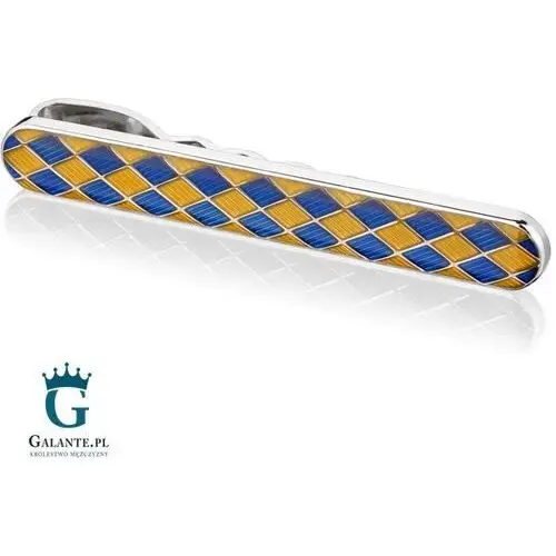 Galante Żółto-niebieska spinka do krawata sk-0019