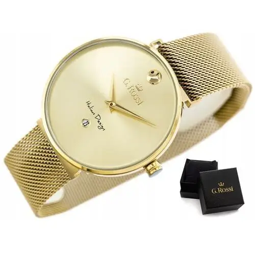 Złoty zegarek damski g. rossi zg850c- pudełko prezentowe Gino rossi