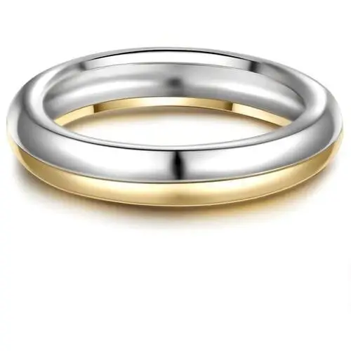 Srebrny pierścionek srebro wysokiej próby srebro/żółte złoto ring 1.0 pieces Glanzstücke münchen