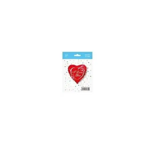 Godan balon foliowy 18" fx - "i love you" (serce), pakowany kk b201570