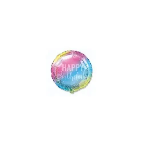 Balon foliowy happy birthday gradient 48cm Godan