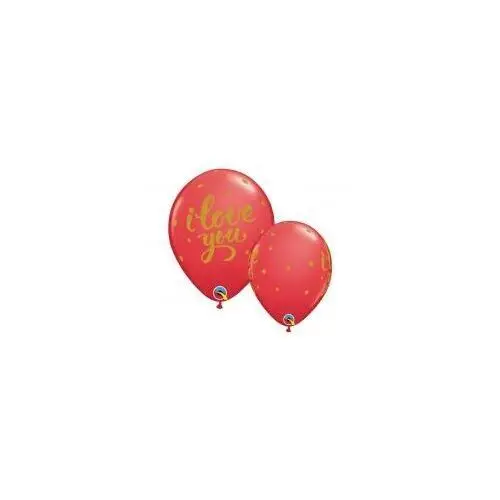 Balon i love you czerwony 18cm 25szt Godan