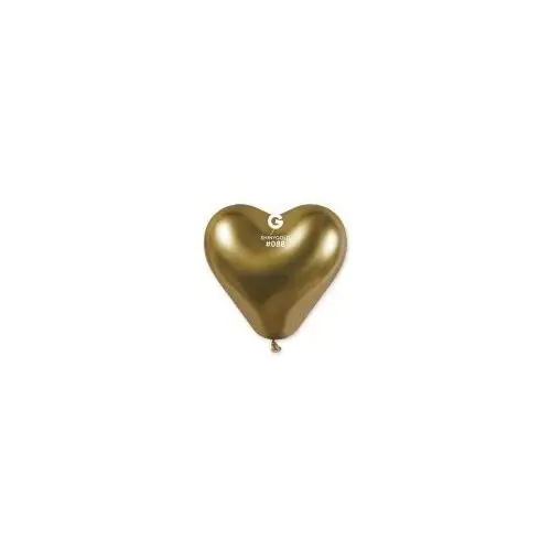 Godan balony chromowane serca złote 25 szt