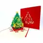 Kartka świąteczna 3D, Choinka z prezentami, Boże Narodzenie Sklep