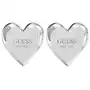 Guess Kolczyki serduszka z napisem na sztyft heart lock stud Sklep