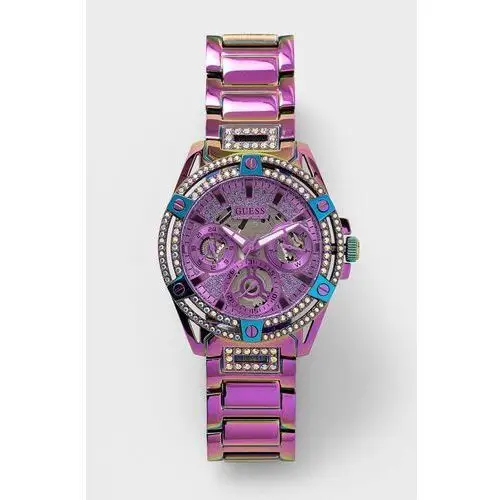 Guess zegarek damski kolor fioletowy, GW0464L4