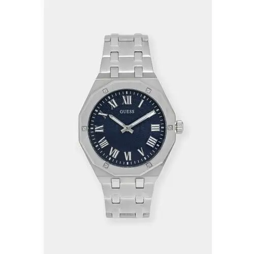 Guess zegarek męski kolor srebrny GW0575G4