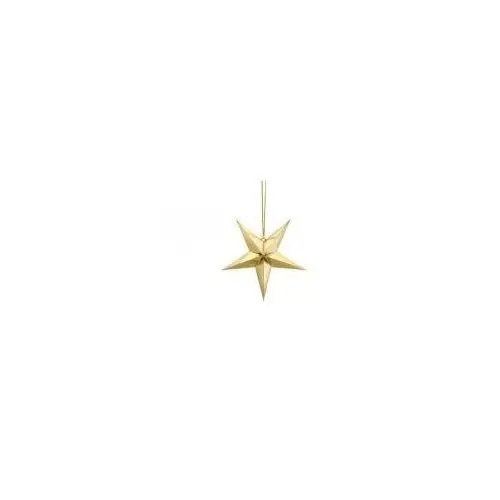 Gwiazda papierowa 30 cm złota