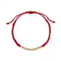 Bransoletka złota na czerwonym sznurku - hippie Hippie - biżuteria yes Sklep