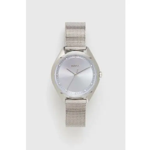 BOSS zegarek damski kolor srebrny 3