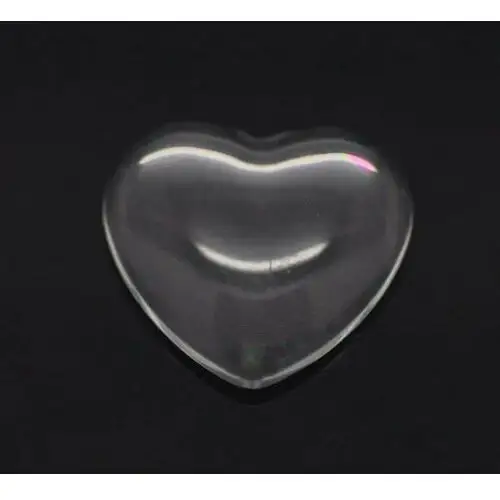 Inna (inny) [0425] kaboszon przeźroczysty serce 2525mm