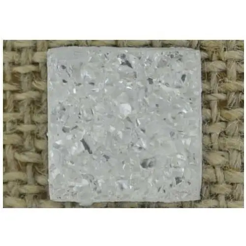 [04641] Kaboszon brokatowy druzy biały 1212mm 2szt, kolor biały