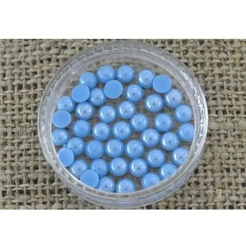 [550183] kaboszony szklane 4mm niebieskie 60szt Inna (inny)
