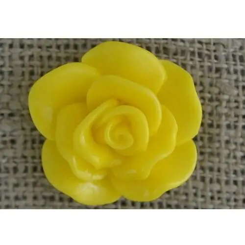 [802261] Kaboszon kwiatowy różyczka 2628mm żółta, kolor różowy