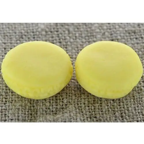 [802395] kaboszon ciasteczko macarons 25mm cytryna Inna (inny)