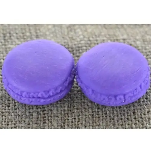 [802397] Kaboszon ciasteczko macarons 25mm fiolet