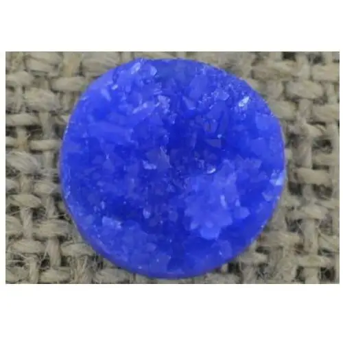 [802453] Kaboszon brokatowy 12mm chabrowy 6szt, kolor niebieski