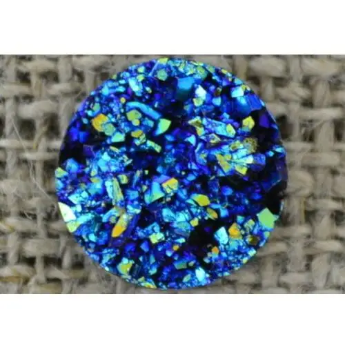 Inna (inny) [802506] kaboszon druzy okrągły 12mm turkus 2szt