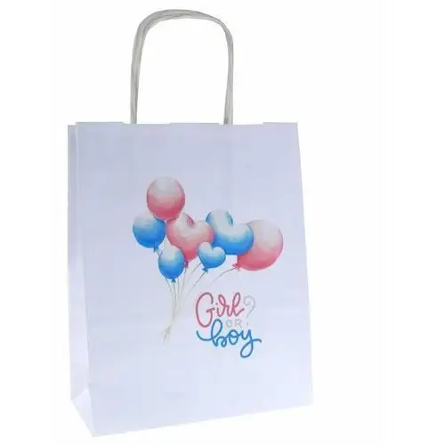 Torba prezentowa z nadrukiem 18x8x22cm na baby shower torebka prezentowa x1