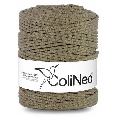 Colinea/sznurek bawełniany z bawełnianym rdzeniem, pleciony, 5mm, 200m, ciemny beżowy Inny producent