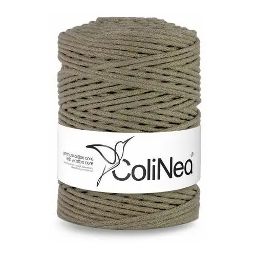 Colinea/sznurek bawełniany z bawełnianym rdzeniem, pleciony, 3mm, 200m, ciemny beżowy Inny producent