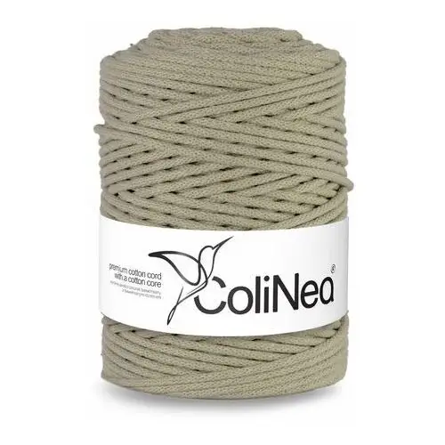 Inny producent Colinea/sznurek bawełniany z bawełnianym rdzeniem, pleciony, 3mm, 200m, jasny beżowy