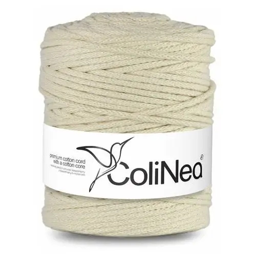 Colinea/sznurek bawełniany z bawełnianym rdzeniem, pleciony, 5mm, 200m, kość słoniowa Inny producent