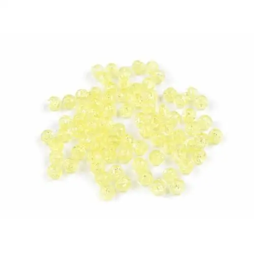 Crackle plastik żółte 6mm 50szt Inny producent