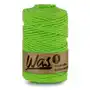 Was/sznurek bawełniany z poliestrowym rdzeniem, pleciony, 5mm, 100m, jasny zielony Inny producent Sklep