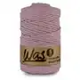 Was/sznurek bawełniany z poliestrowym rdzeniem, pleciony, 5mm, 100m, brudny różowy Inny producent Sklep