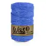 Inny producent Was/sznurek bawełniany z poliestrowym rdzeniem, pleciony, 5mm, 100m, ciemny niebieski ze srebrną nitką Sklep