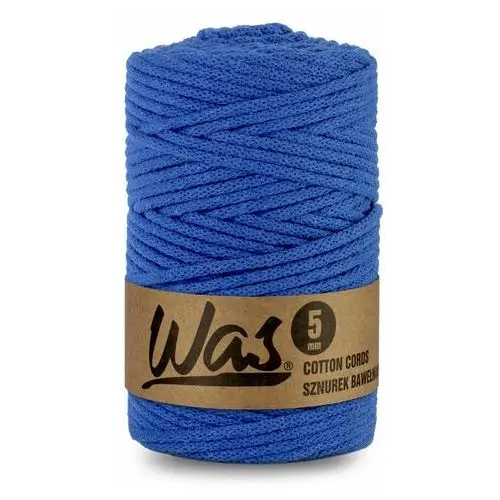 Inny producent Was/sznurek bawełniany z poliestrowym rdzeniem, pleciony, 5mm, 100m, ciemny niebieski