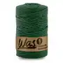 Was/sznurek bawełniany z poliestrowym rdzeniem, pleciony, 5mm, 100m, butelkowa zieleń Inny producent Sklep
