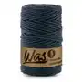 Inny producent Was/sznurek bawełniany z poliestrowym rdzeniem, pleciony, 5mm, 100m, atramentowy Sklep